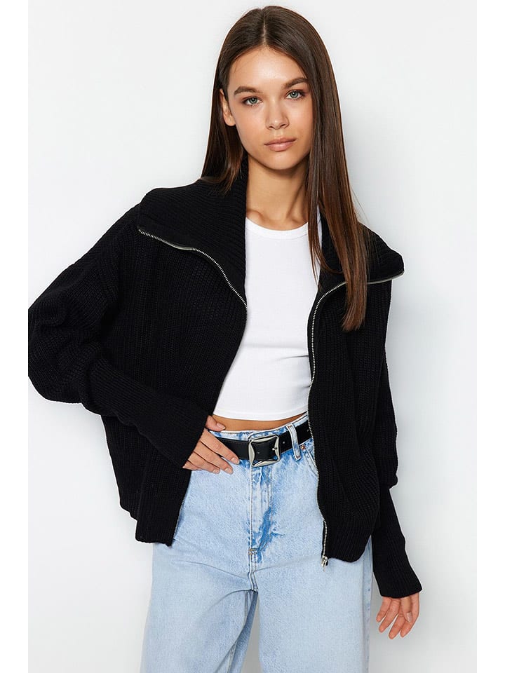trendyol Kardigan w kolorze czarnym rozmiar: XS