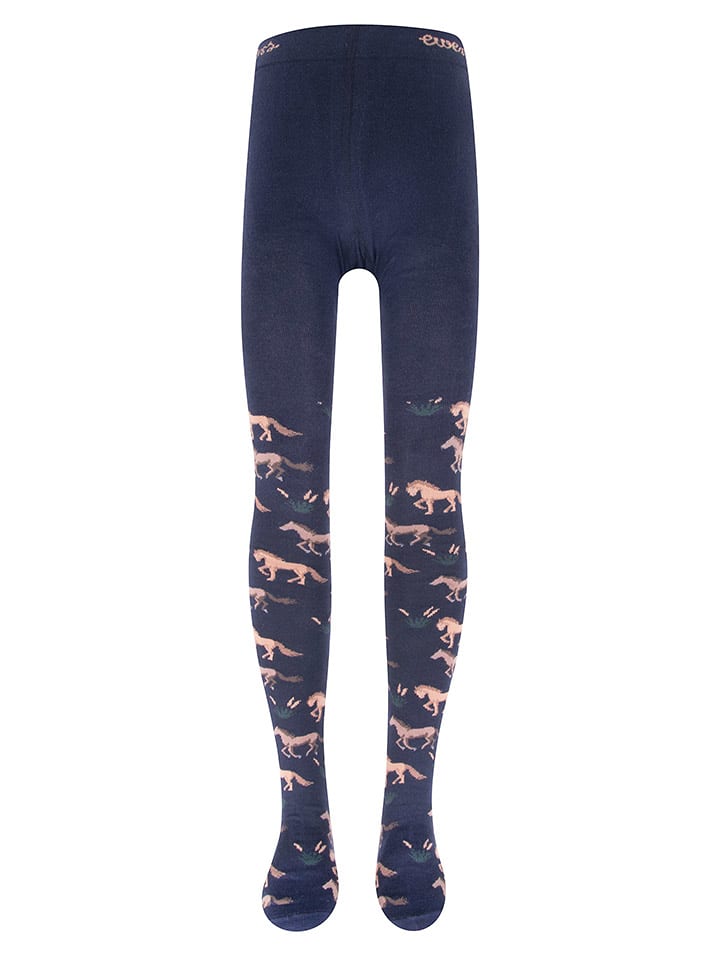 ewers Rajstopy "Horses" w kolorze granatowym rozmiar: 134