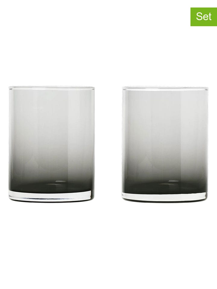 Blomus Szklanki (2 szt.) "Mera" w kolorze szarym - 220 ml rozmiar: onesize