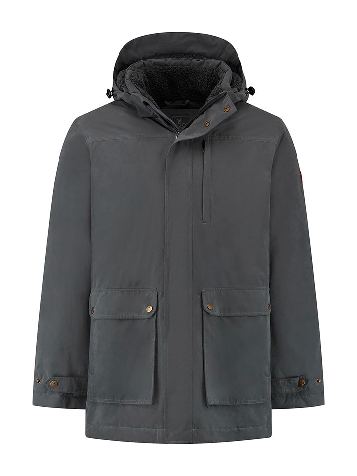 MGO leisure wear Kurtka przejściowa "Mason" w kolorze antracytowym rozmiar: XXL