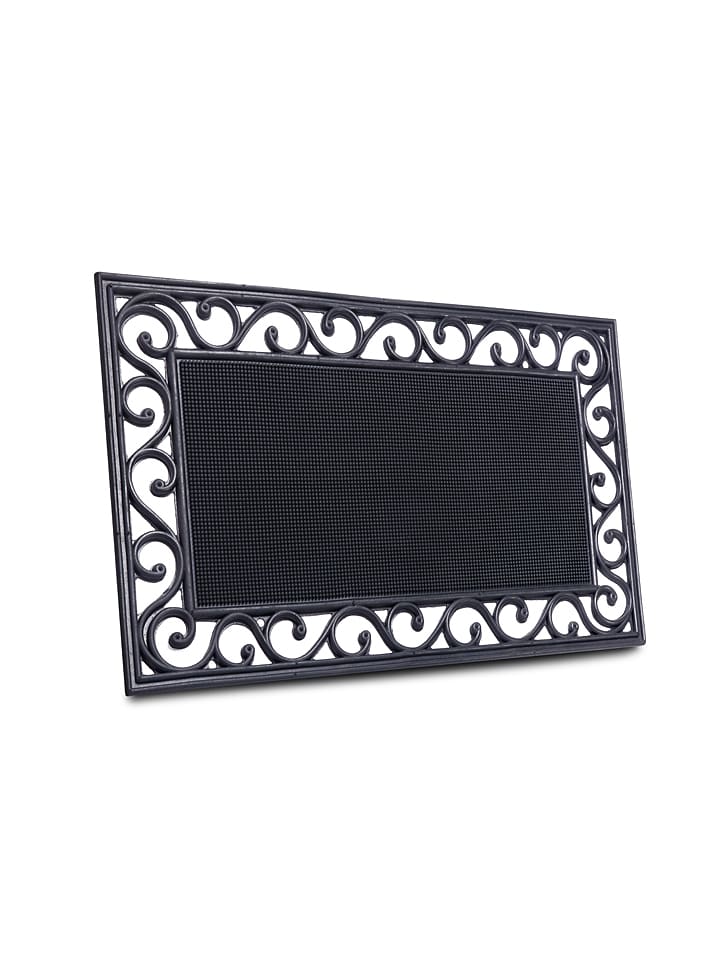 Hanse Home Wycieraczka "Cast Iron" w kolorze czarnym rozmiar: 45x75 cm