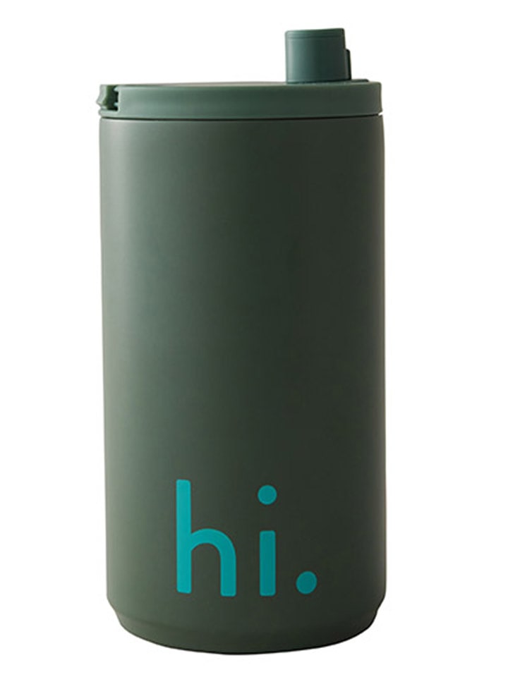 Design Letters Kubek termiczny "Hi" w kolorze zielonym - 350 ml rozmiar: onesize