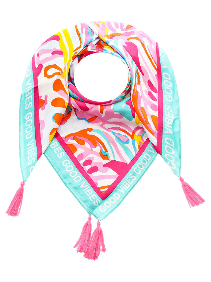 Zwillingsherz Chusta ze wzorem - 130 x 130 cm rozmiar: onesize