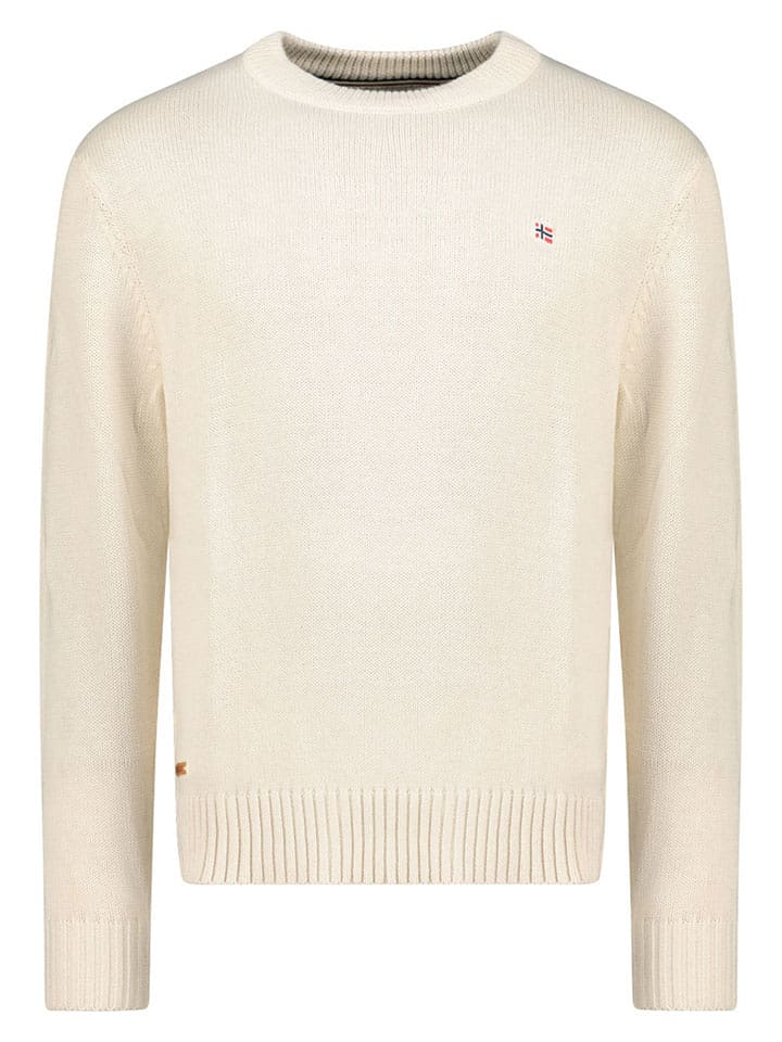 Geographical Norway Sweter "Flinder" w kolorze kremowym rozmiar: XXL