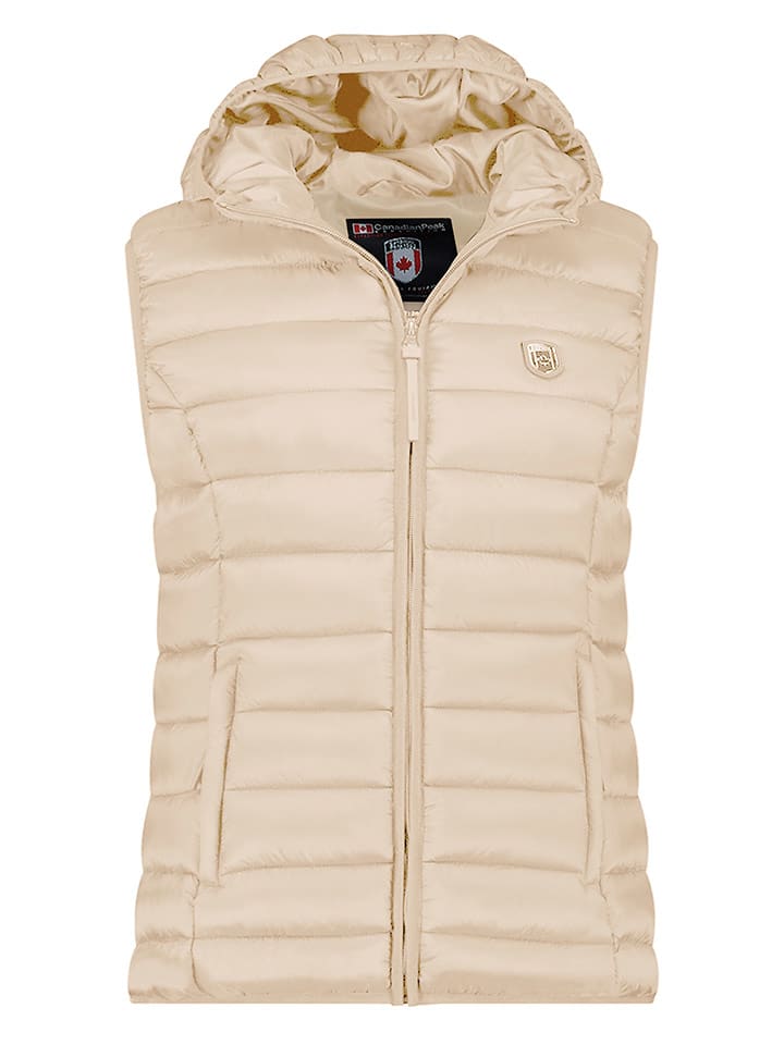 Canadian Peak Kamizelka pikowana "Vakitaleak" w kolorze beżowym rozmiar: S