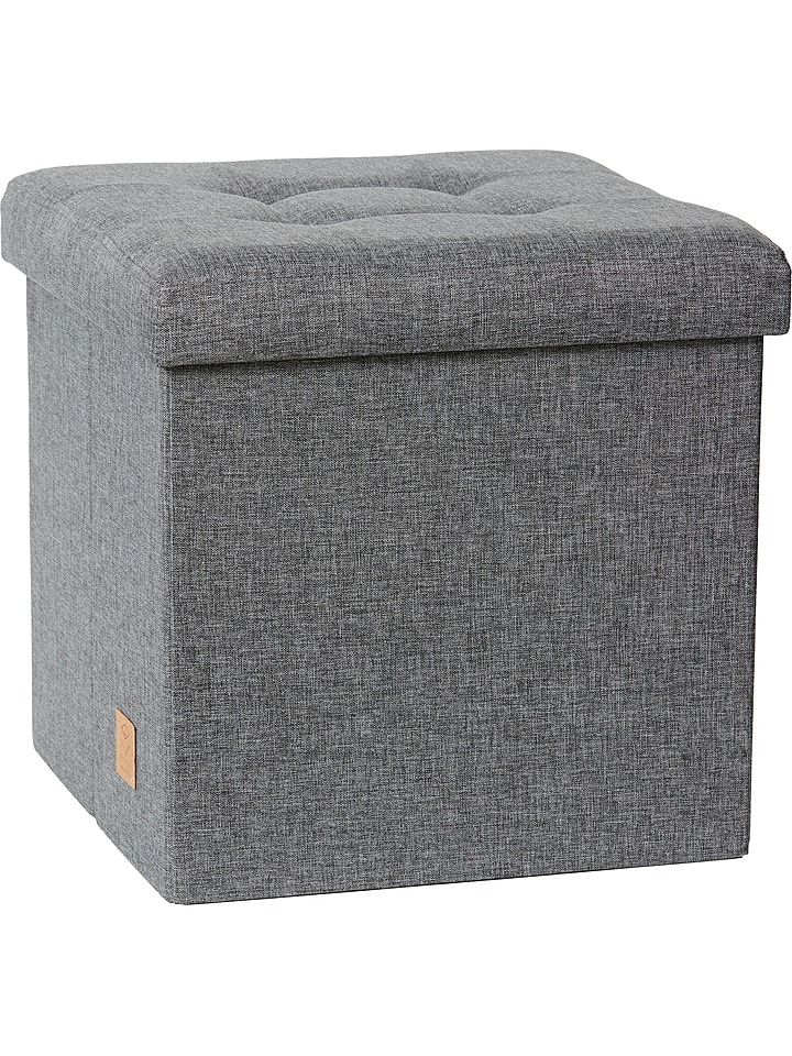 STORE IT Hocker w kolorze antracytowym ze schowkiem - 38 x 38 x 38 cm rozmiar: onesize