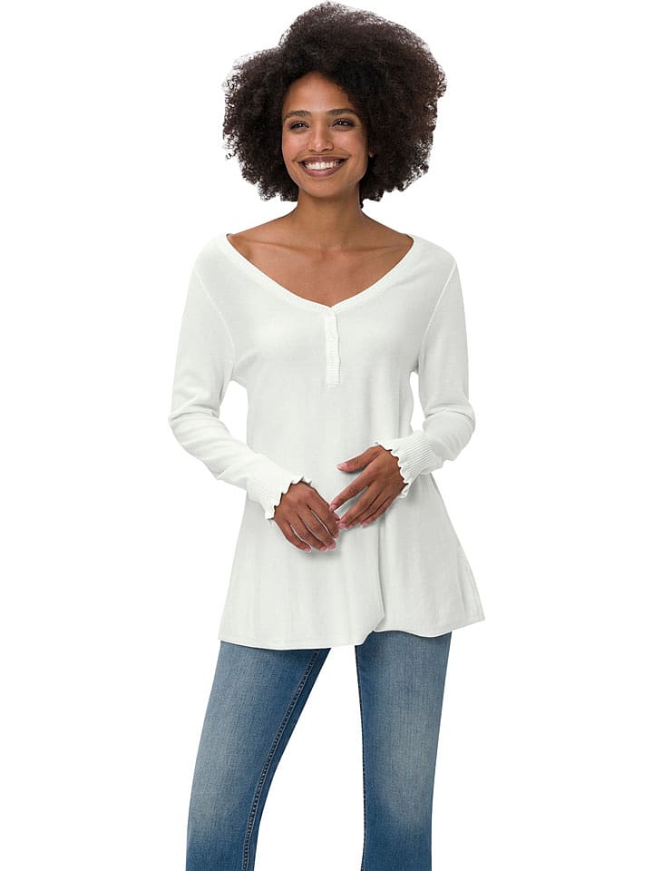 Heine Sweter w kolorze kremowym rozmiar: 36