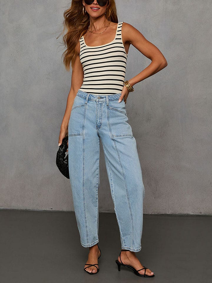 Milan Kiss Top w kolorze kremowo-czarnym rozmiar: L