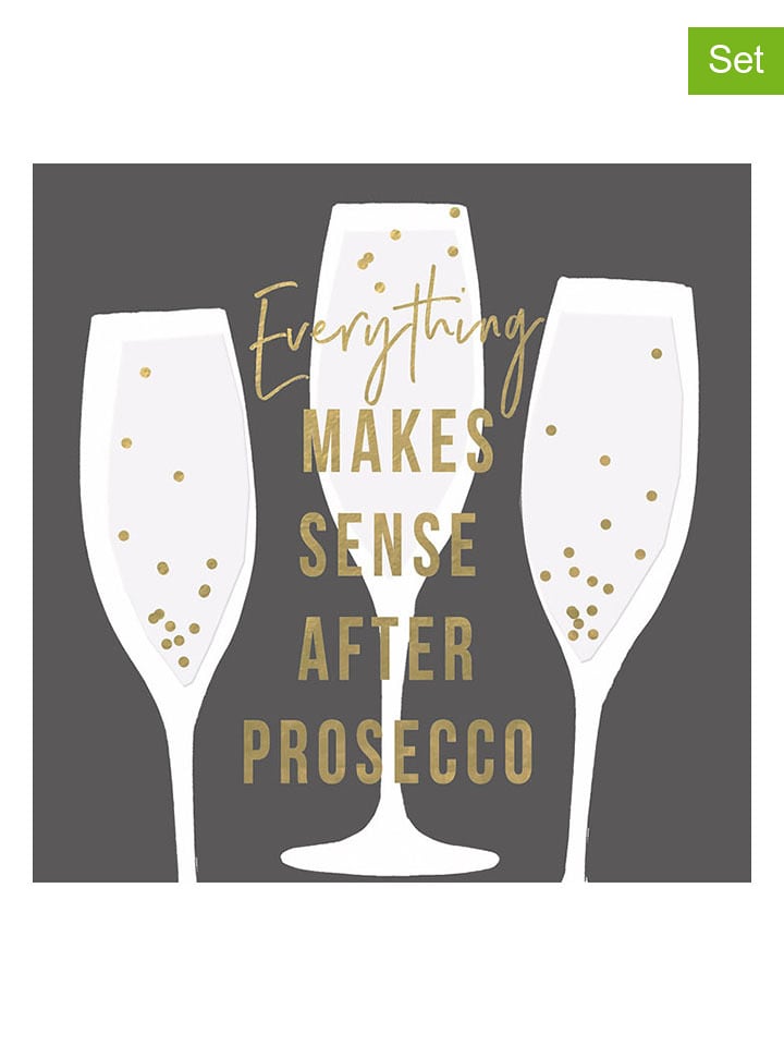 ppd Serwetki (40 szt.) "Makes Sense" w kolorze szarym rozmiar: onesize