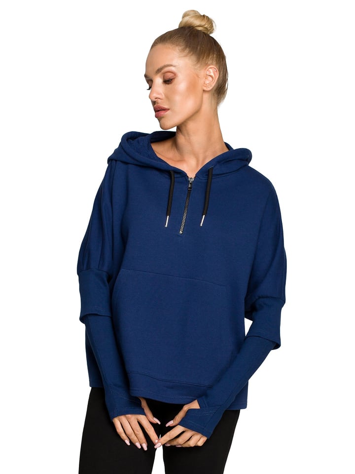 made of emotion Bluza w kolorze granatowym rozmiar: XXL/3XL