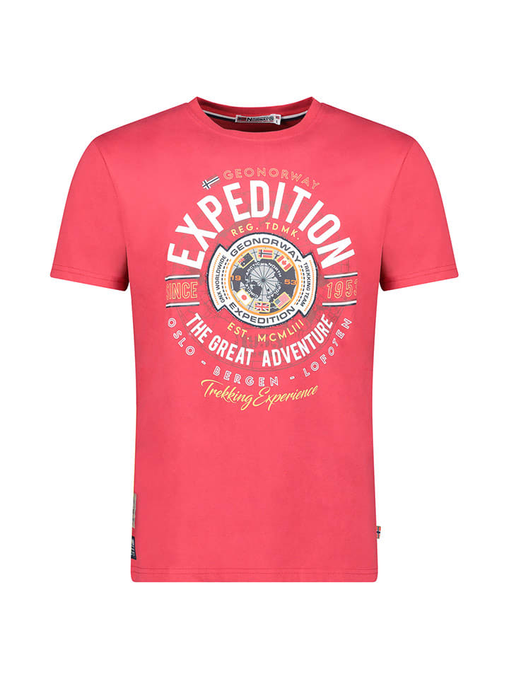 Geographical Norway Koszulka "Jaldemar" w kolorze czerwonym rozmiar: 140