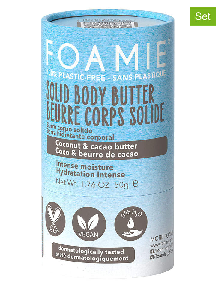 Foamie Masła do ciała (2 szt.) "Shake Your Coconuts" - po 50 g rozmiar: onesize