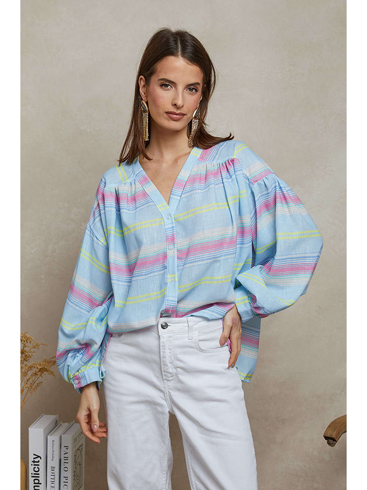 Plume Bluzka "Phoenix" w kolorze błękitnym rozmiar: M