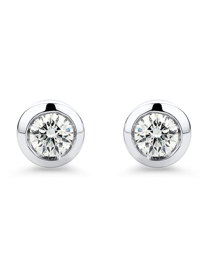 Revoni Złote kolczyki-wkrętki z diamentami rozmiar: onesize