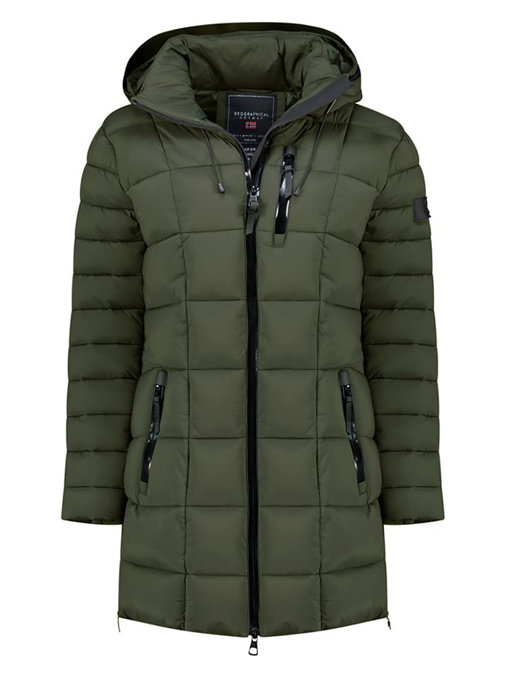Geographical Norway Kurtka pikowana "Bastia" w kolorze khaki rozmiar: S