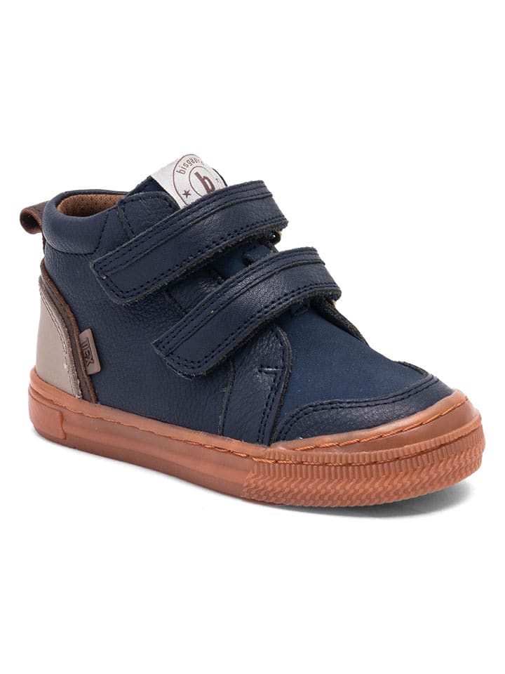 bisgaard Skórzane botki "Cuba" w kolorze niebieskim rozmiar: 30