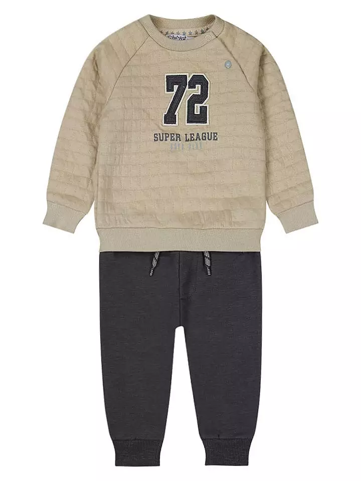 Dirkje 2-częściowy zestaw w kolorze jasnobrązowo-antracytowym rozmiar: 104