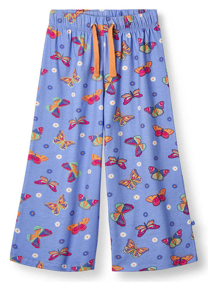 Småfolk Spodnie dresowe w kolorze fioletowym ze wzorem rozmiar: 86/92