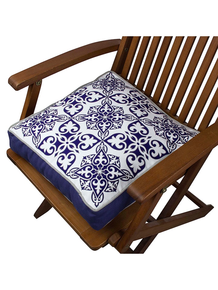 ABERTO DESIGN Poduszka w kolorze granatowym rozmiar: 42x42 cm