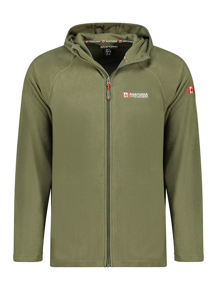 ANAPURNA Kurtka polarowa "Tugoodana" w kolorze khaki rozmiar: XL