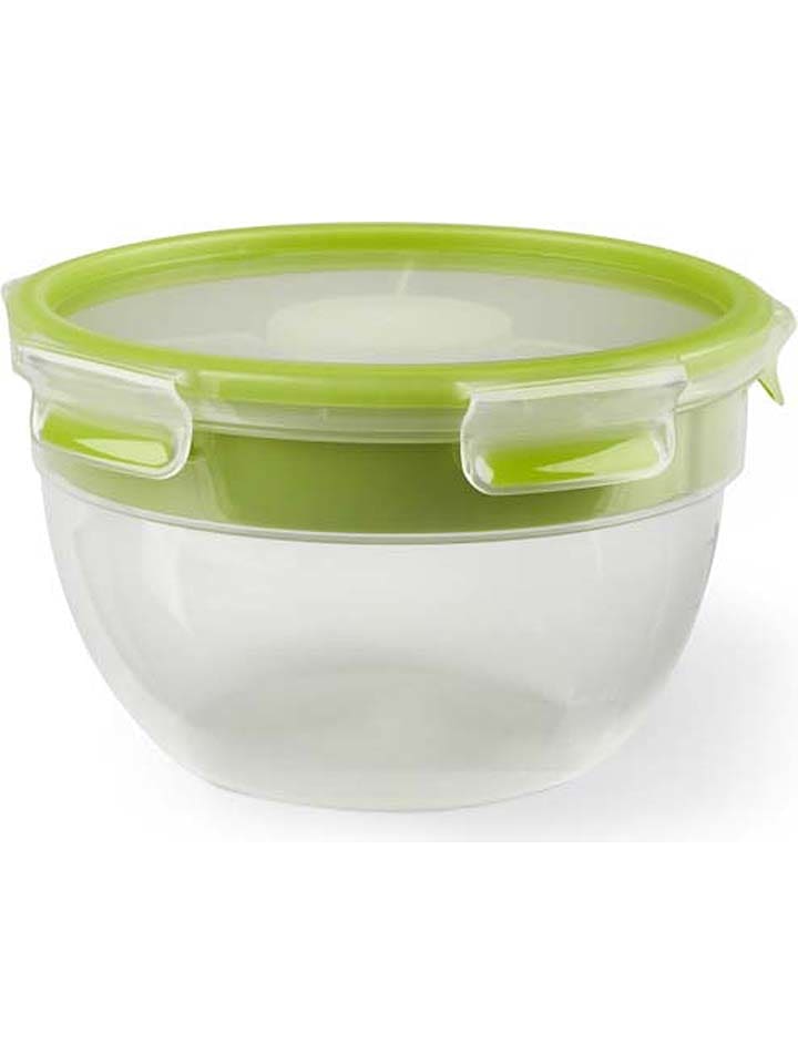 Emsa Pojemnik "Clip & Go" w kolorze zielonym na sałatkę - 2,6 l rozmiar: onesize