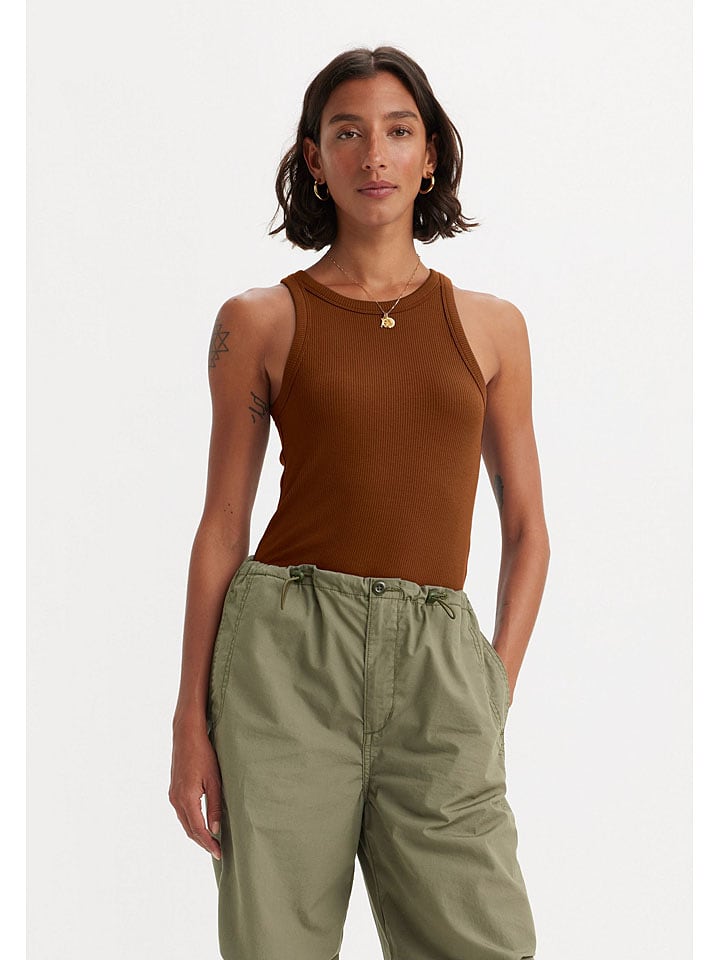 Levi's Top w kolorze jasnobrązowym rozmiar: XS