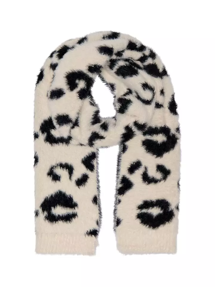 ONLY Szal w kolorze czarno-kremowym rozmiar: onesize