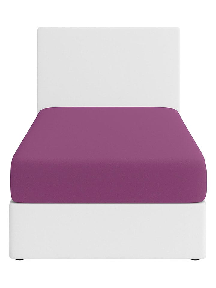 Benetton Prześcieradło w kolorze fioletowym na gumce rozmiar: 160x200 cm