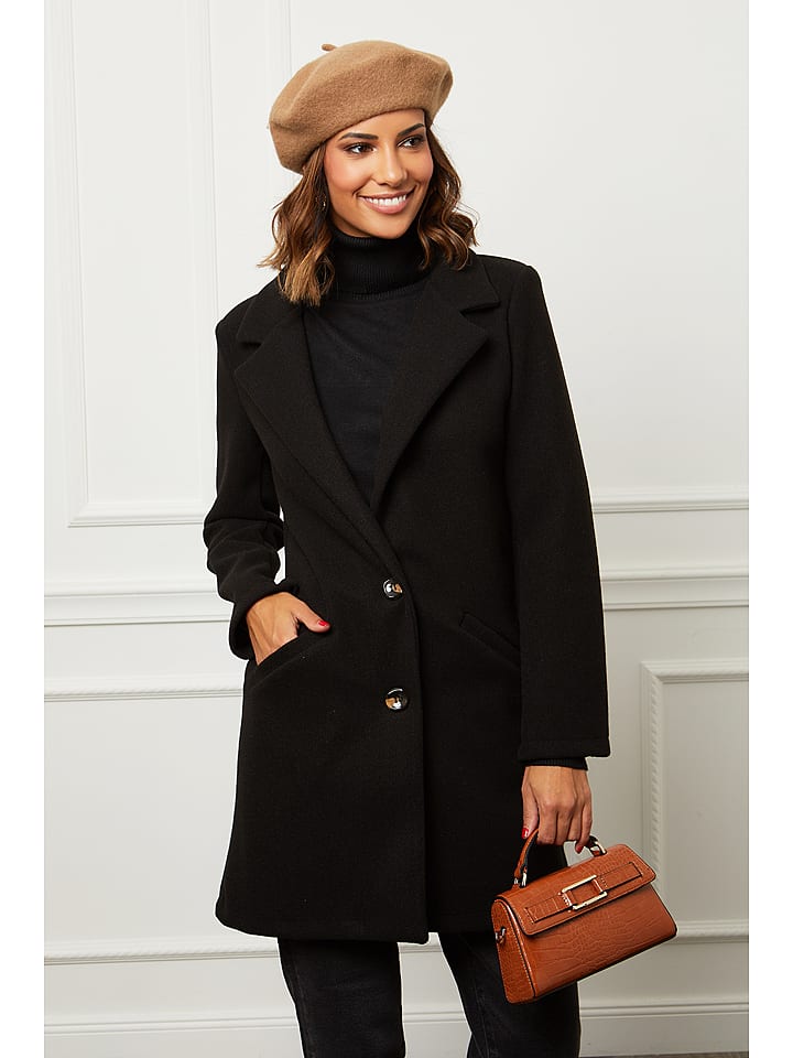 L'armoire de Suzette Płaszcz przejściowy w kolorze czarnym rozmiar: 34