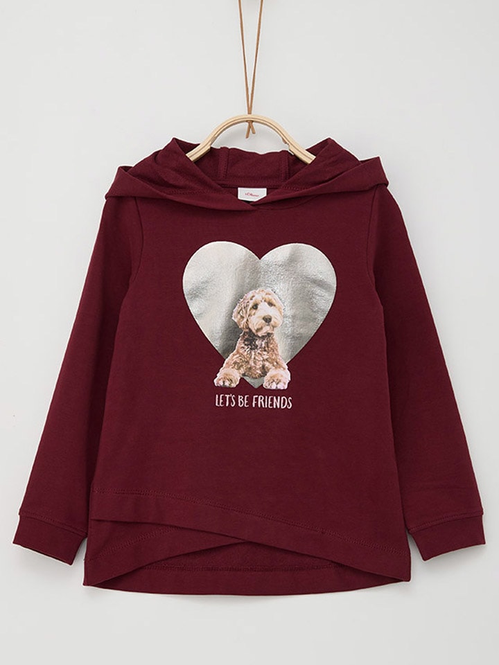 s.Oliver Bluza w kolorze bordowym rozmiar: 104/110