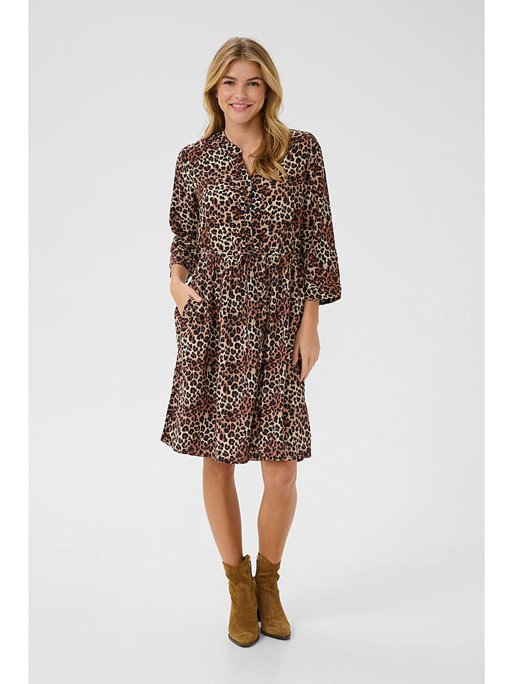 Kaffe Sukienka w kolorze brązowym rozmiar: 40