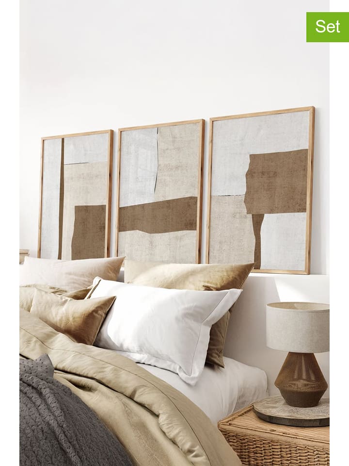 Wallity Druki artystyczne (3 szt.) w ramce rozmiar: 50x70 cm