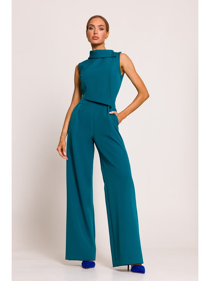 made of emotion Kombinezon w kolorze niebieskim rozmiar: S