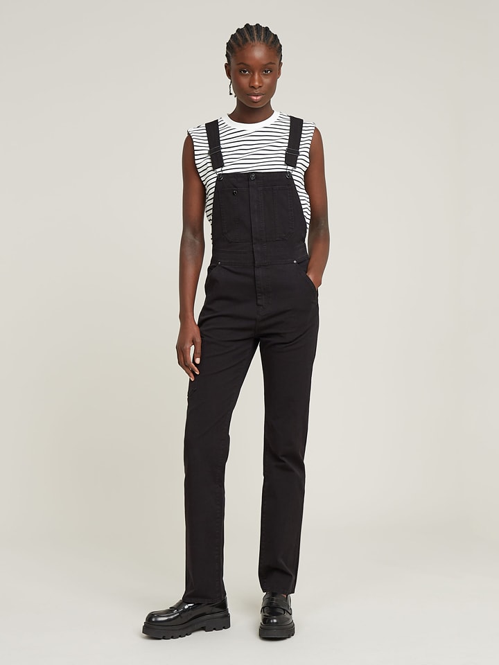 G-Star Ogrodniczki dżinsowe w kolorze czarnym rozmiar: S