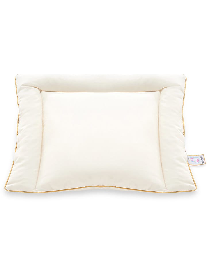 Frau Holle Poduszka puchowa w kolorze kremowym rozmiar: 40x60 cm