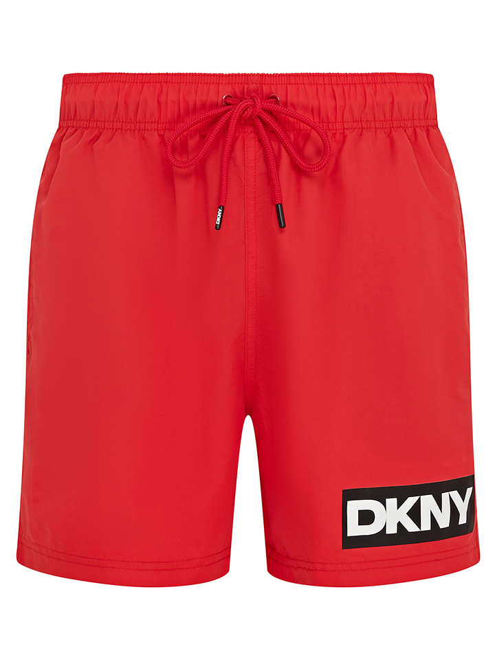 DKNY Szorty kąpielowe w kolorze czerwonym rozmiar: M