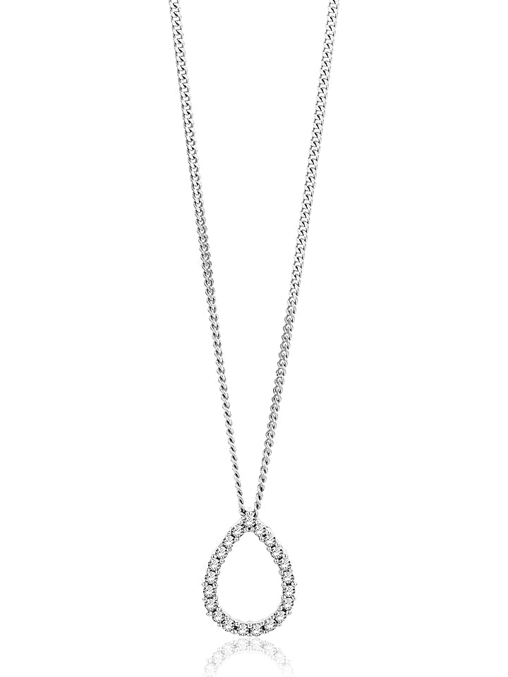 Diamant Exquis Złoty naszyjnik z diamentami - dł. 45 cm rozmiar: onesize