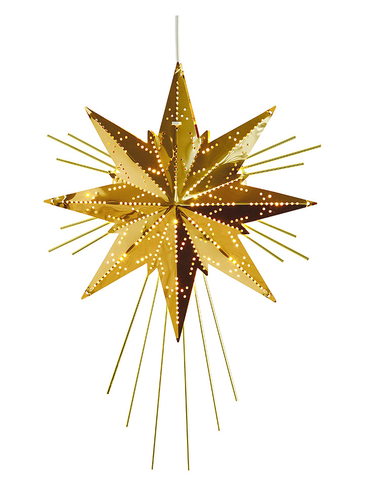 STAR Trading Lampa wisząca "Mini Luxe" w kolorze złotym - 25 x 36 x 6 cm rozmiar: onesize