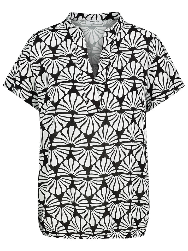 Sublevel Bluzka w kolorze czarno-białym rozmiar: M