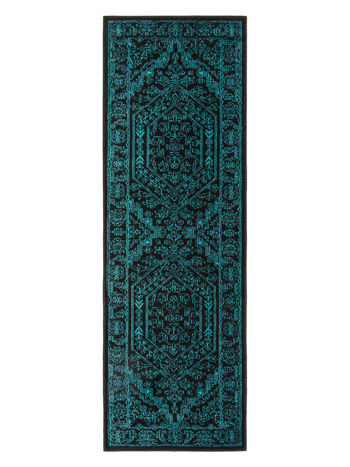 Safavieh Dywan "Adirondack" w kolorze czarno-turkusowym rozmiar: 91x152 cm