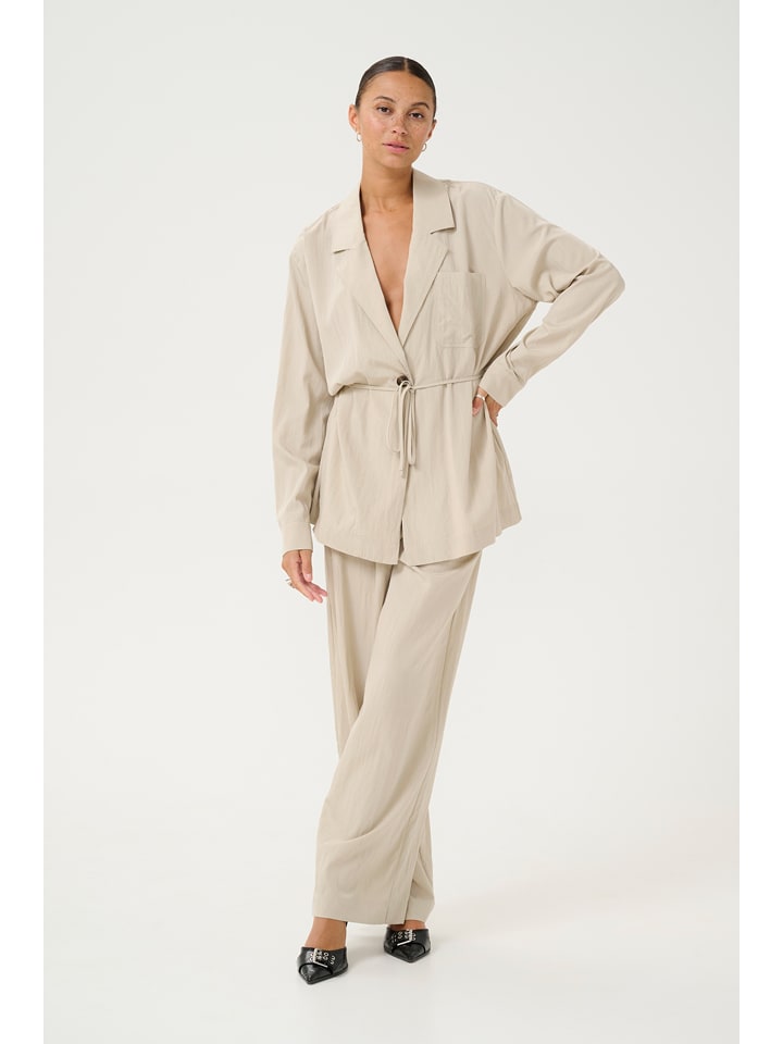 Kaffe Bluzka w kolorze beżowym rozmiar: 36