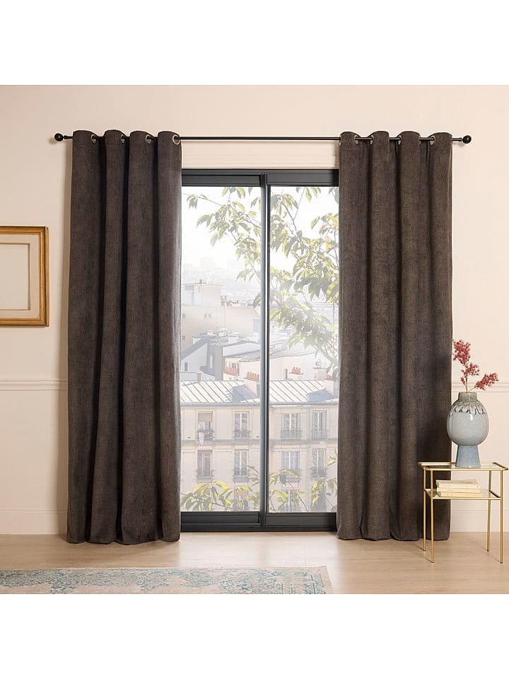 CXL by Christian Lacroix Zasłona w kolorze antracytowym rozmiar: 140x350 cm