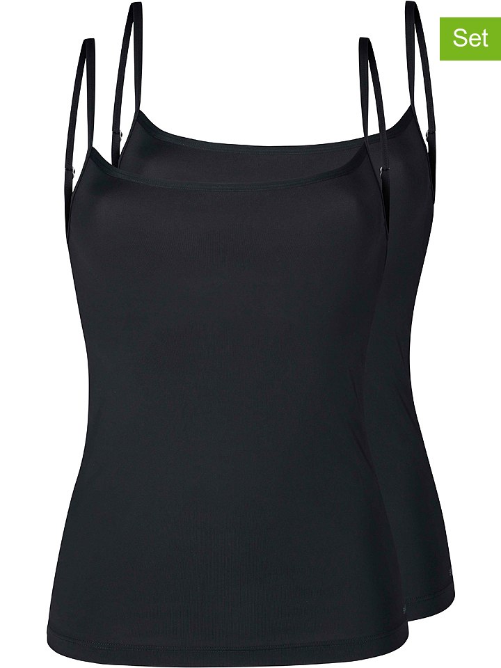 Skiny Podkoszulki (2 szt.) w kolorze czarnym rozmiar: 36