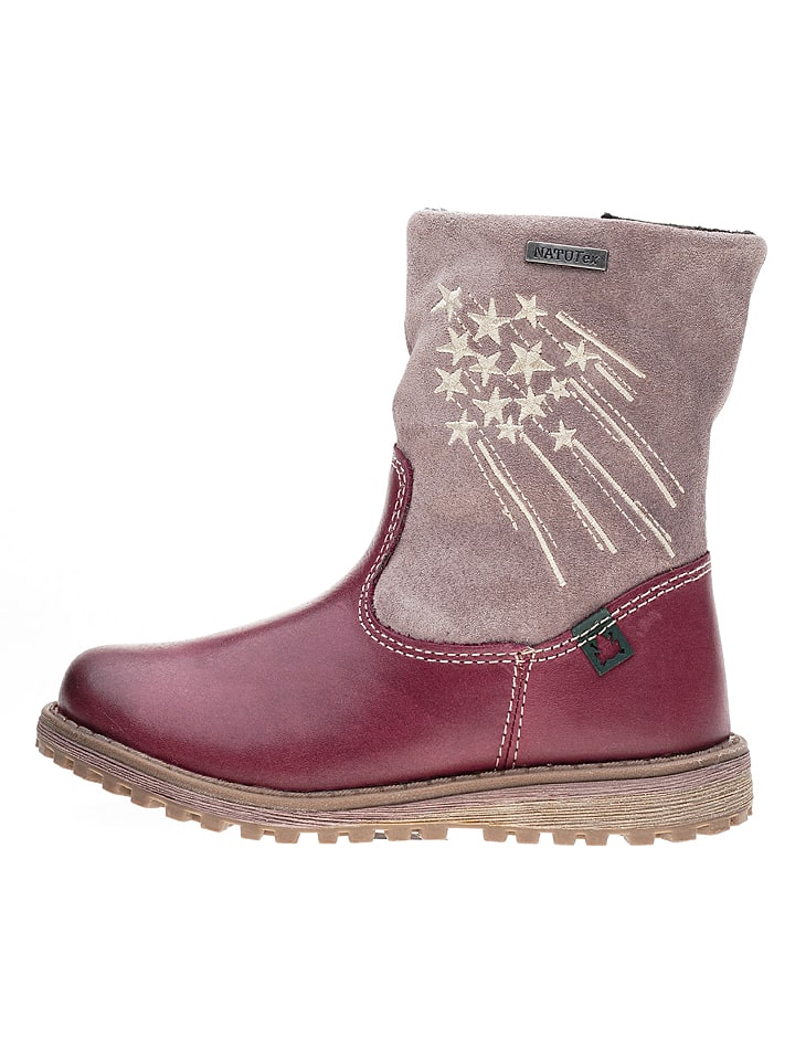 El Naturalista Skórzane kozaki zimowe w kolorze czerwonym rozmiar: 25