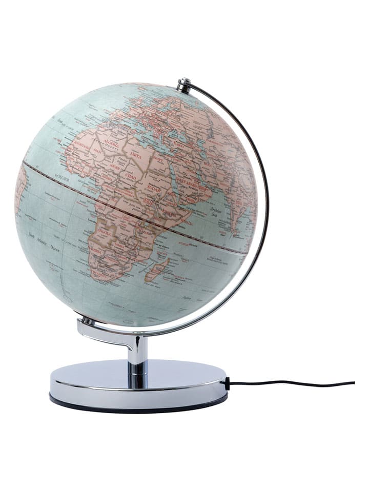 Troika Świecący globus w kolorze błękitno-jasnoróżowym - wys. 32 x Ø 25 cm rozmiar: onesize