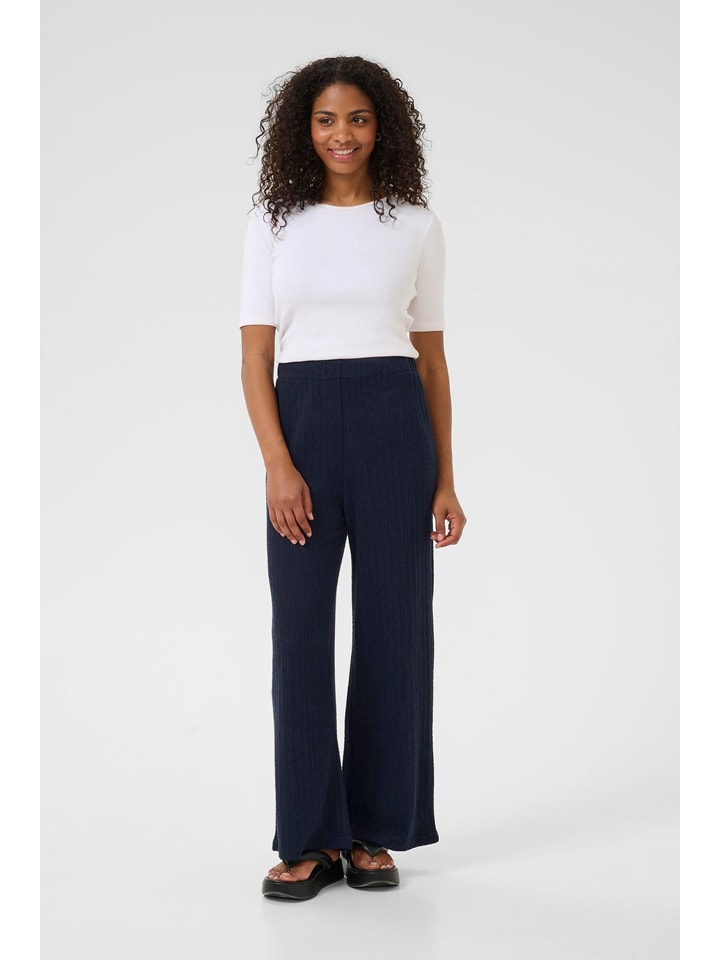 Kaffe Spodnie dzianinowe w kolorze czarnym rozmiar: M