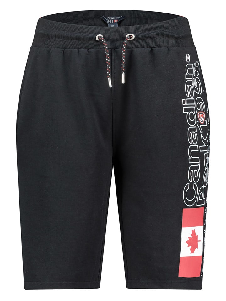 Canadian Peak Bermudy dresowe "Pogoeak" w kolorze czarnym rozmiar: S