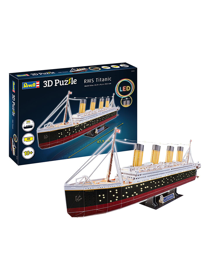 Revell 266-częściowe puzzle 3D "RMS Titanic - LED Edition" - 10+ rozmiar: onesize