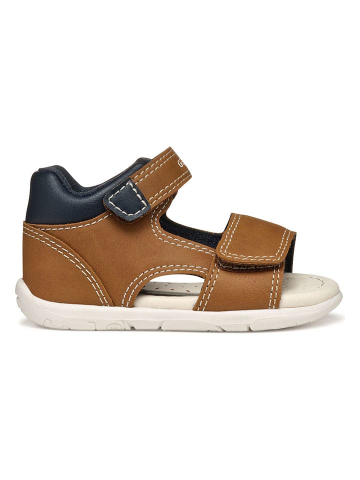 Geox Sandały "Tapuz" w kolorze granatowo-jasnobrązowym rozmiar: 24