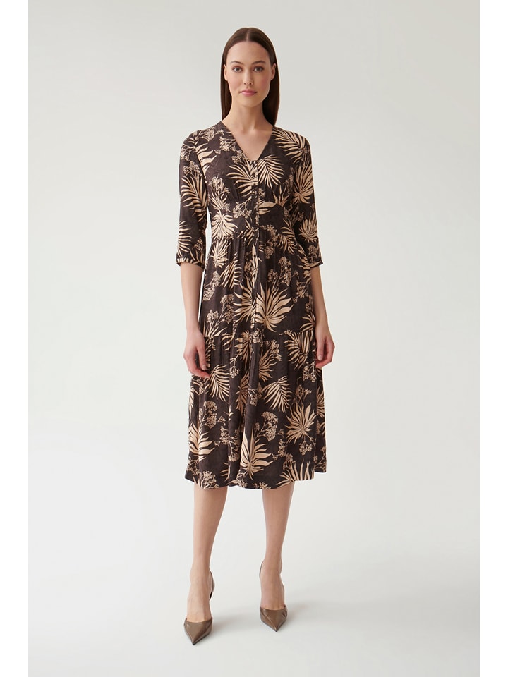 TATUUM Sukienka w kolorze brązowo-beżowym rozmiar: 38